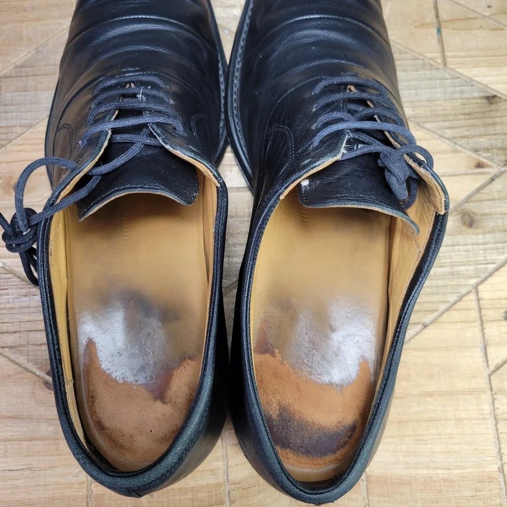 MAGNANNI Federico Black Leather CapToe Oxford Dress Shoes‎ Men's Size 9D Spain